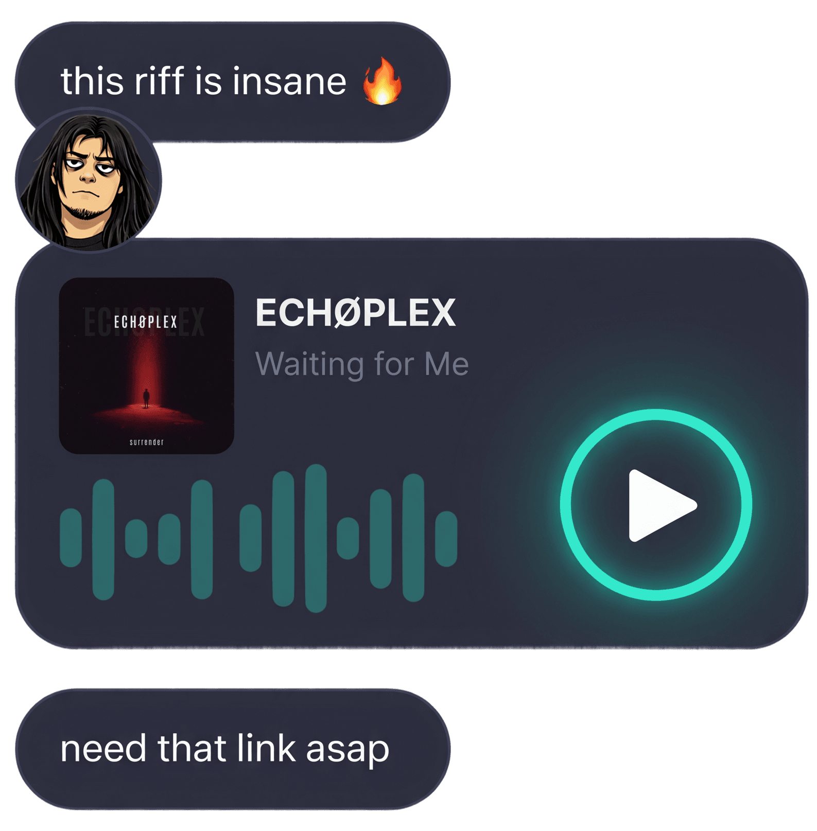 urFeed conversation preview